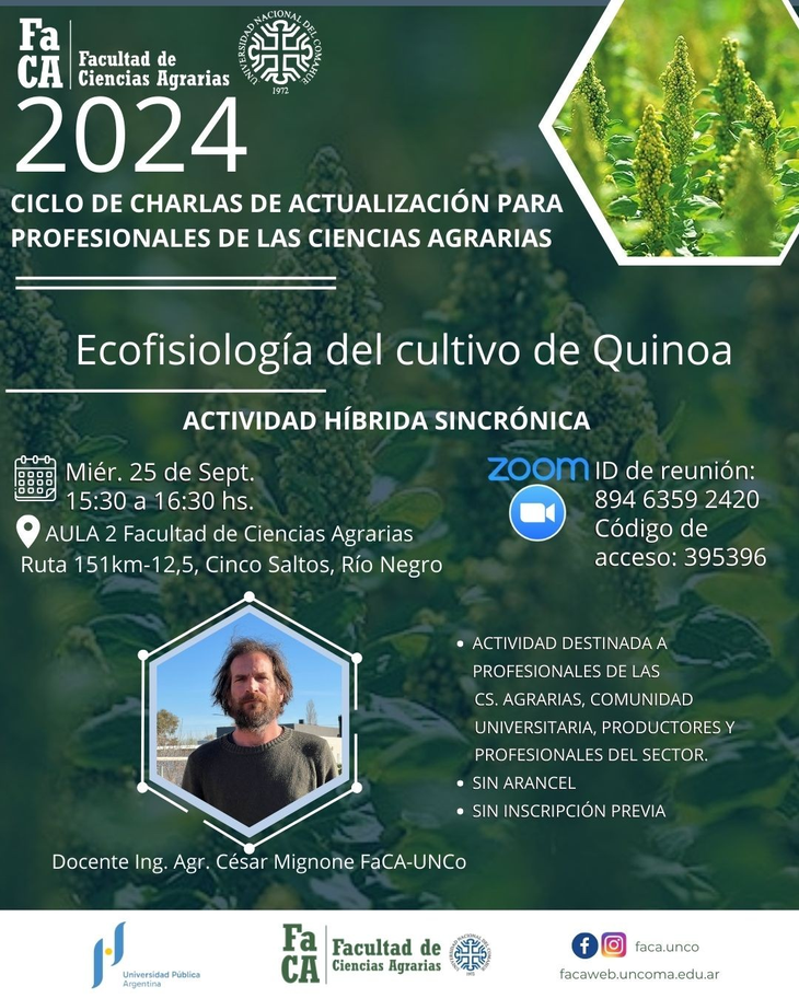 La charla tendrá modalidad hibrida. La charla tendrá modalidad hibrida.