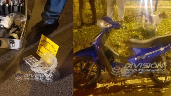 Lo encontraron haciendo delivery de droga por Valentina Sur