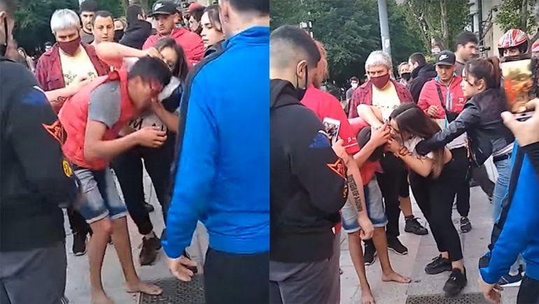 Una mujer fue víctima de un robo y golpeó a su atacante