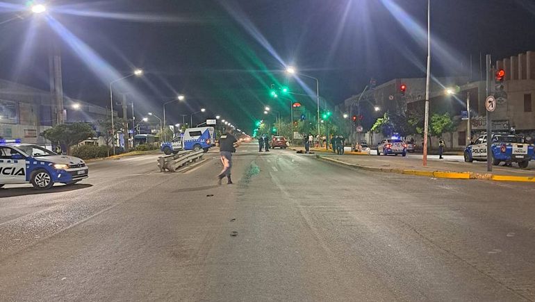 El accidente en Avenida Mosconi ocurrió en la madrugada del domingo / Foto Gentileza