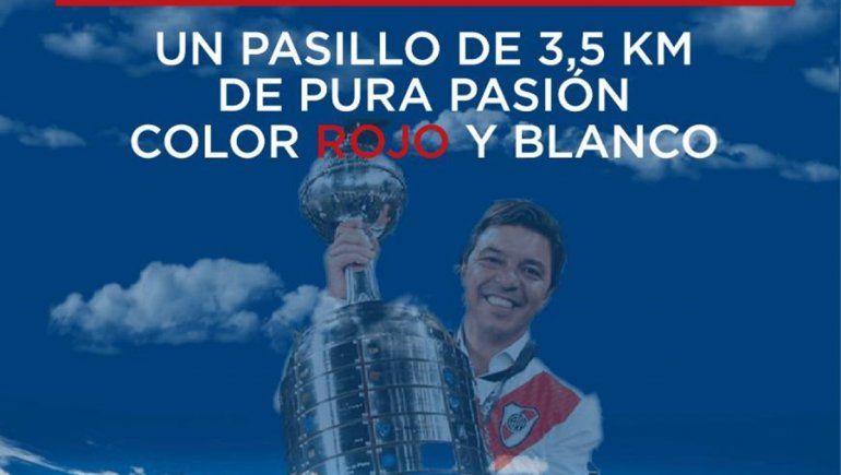 El pasillo más grande de la historia para recibir con todos los honores a River en San Martín