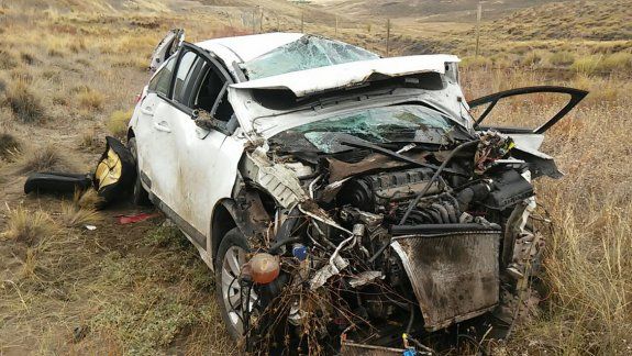 Una mancha de gasoil provocó accidentes en menos de dos horas cerca de Junín