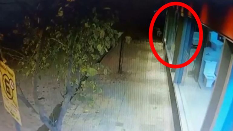 Video: así destruyeron la vidriera de un importante local