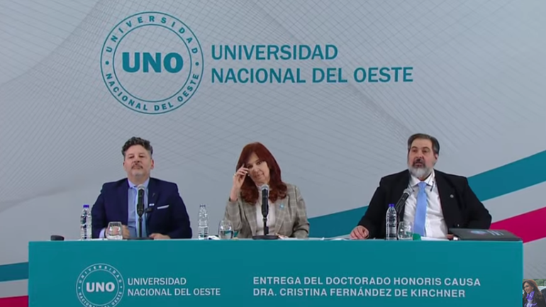 Cristina Kirchner encabezó un acto en el conurbano bonaerense