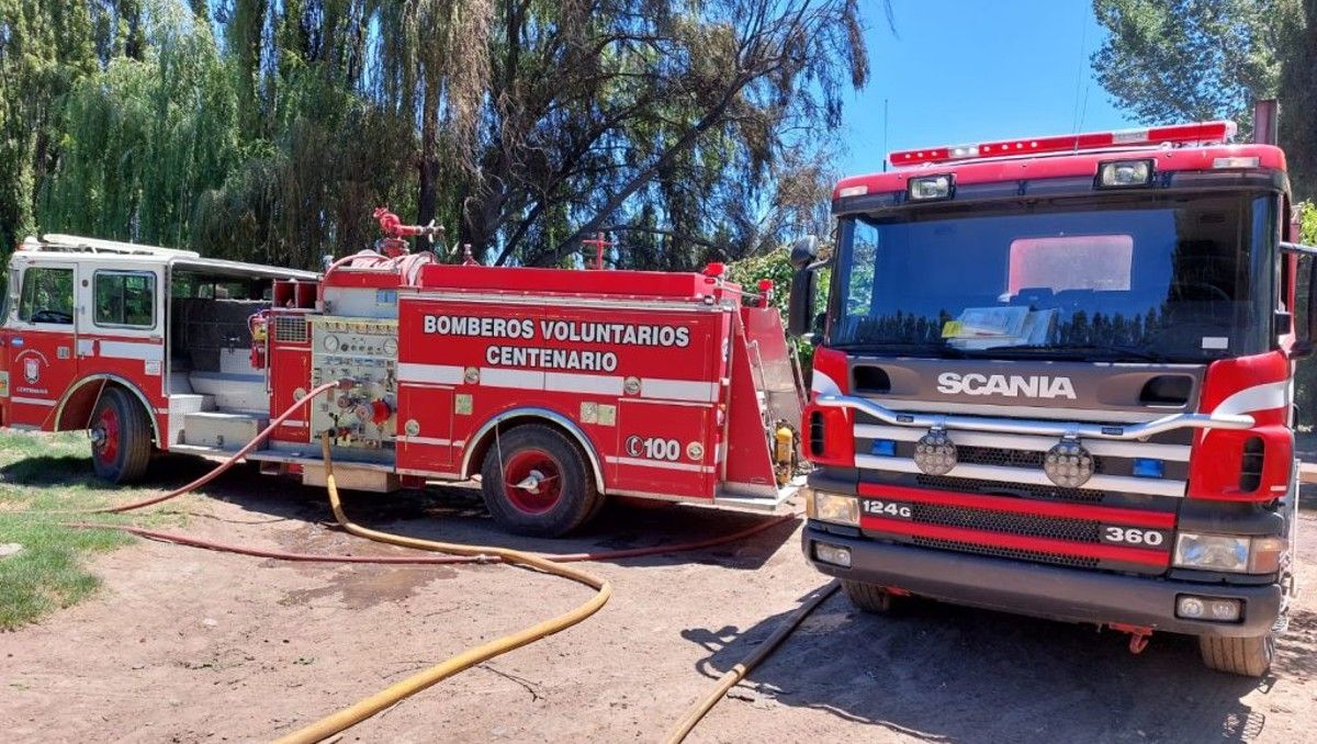 Los bomberos voluntarios de Centenario iban a asistir a una emergencia / Foto Archivo&nbsp;