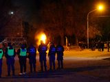 Importante operativo de la Policía impidió el corte de ceramistas en Ruta 7