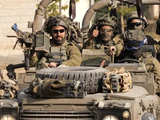 Soldados israelíes en la frontera norte del país.