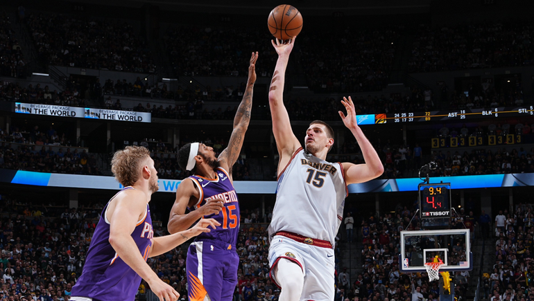 Nikola Jokic llevó a Denver al triunfo con un triple doble.&nbsp;