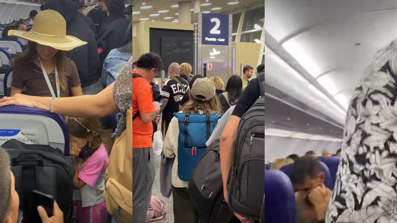 Los pasajeros neuquinos aseguran que es un problema recurrente. | LM Neuquen Los pasajeros neuquinos aseguran que es un problema recurrente.