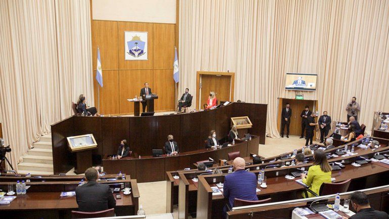 Gutiérrez durante la apertura de sesiones en la Legislatura. 