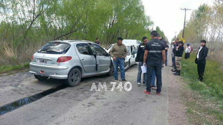 Tres personas murieron en un accidente en la zona de chacras de Allen.