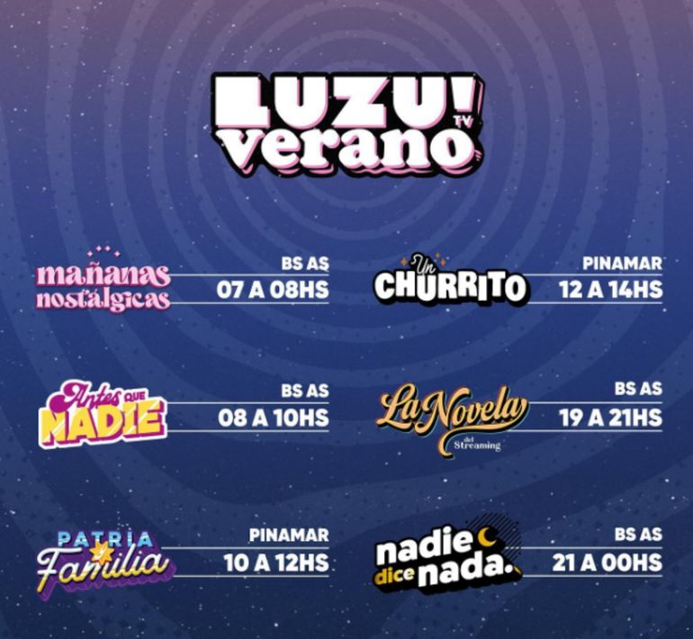 La nueva programación de Luzu TV La nueva programación de Luzu TV