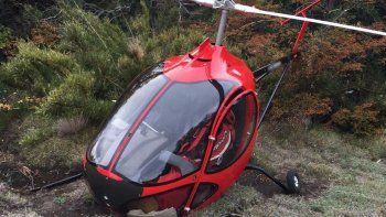 cayo un helicoptero en san martin de los andes