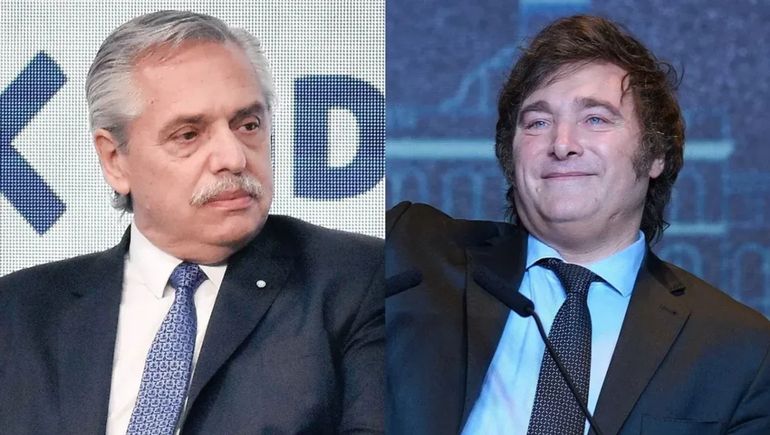 Alberto Fernández y Javier Milei protagonizaron nuevamente un cruce en redes sociales. Alberto Fernández y Javier Milei protagonizaron nuevamente un cruce en redes sociales.