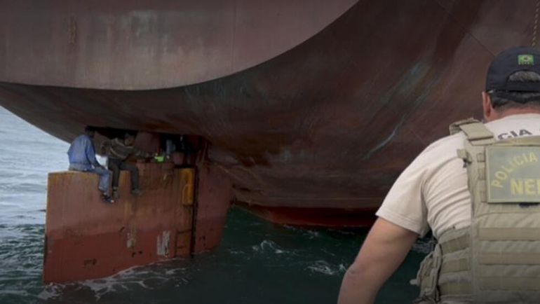 Brasil rescata a polizones que cruzaron el Atlántico