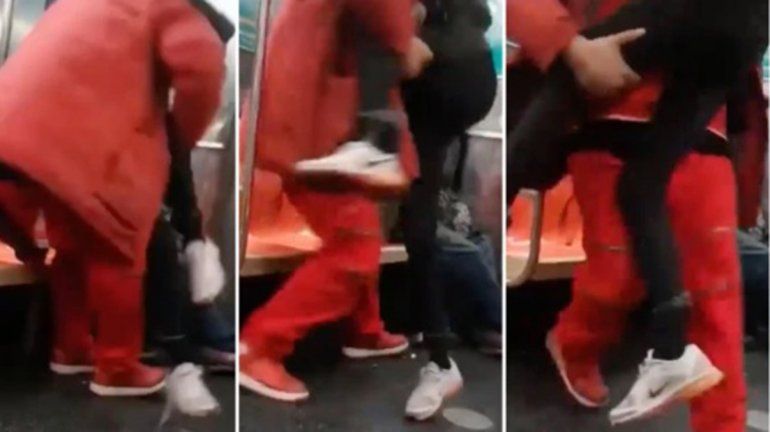 Intentó secuestrar a una chica que dormía en el metro y quedó todo grabado