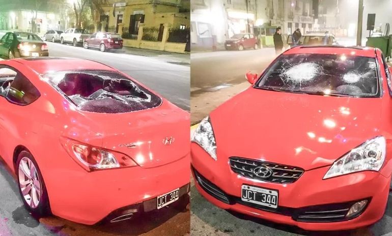 Río Gallegos: estaba siendo infiel y su novia le destrozó el auto. Río Gallegos: estaba siendo infiel y su novia le destrozó el auto.