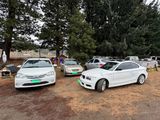 Los autos incautados en los procedimientos del último sábado en Chubut.