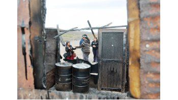 protesta mapuche tras incendios en loma la lata