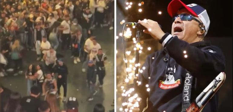 Batalla campal en un show de Damas Gratis: un muerto y más de 15 heridos