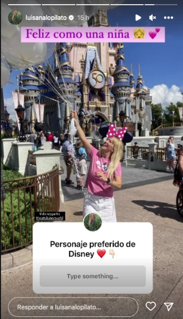 Fiel a su costumbre de compartir su vida con sus fans, Luisana quiso saber cuál es su personaje de Disney favorito.