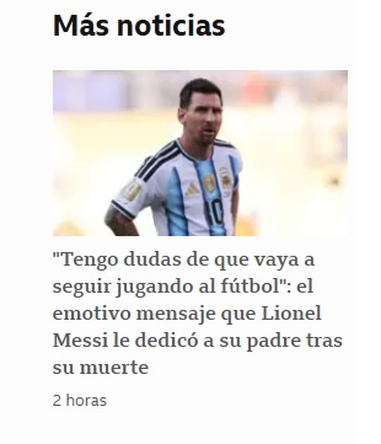 Así tituló la BBC. Así tituló la BBC.