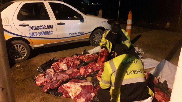 Decomisaron 700 kilos de carne vacuna sin hueso