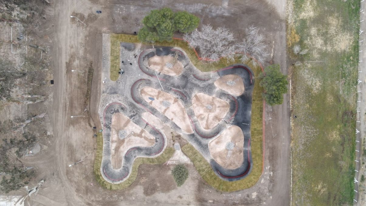 Todo listo para inaugurar la pista de pump track
