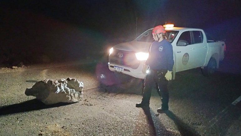 El viento provocó desprendimiento de rocas en La Rinconada