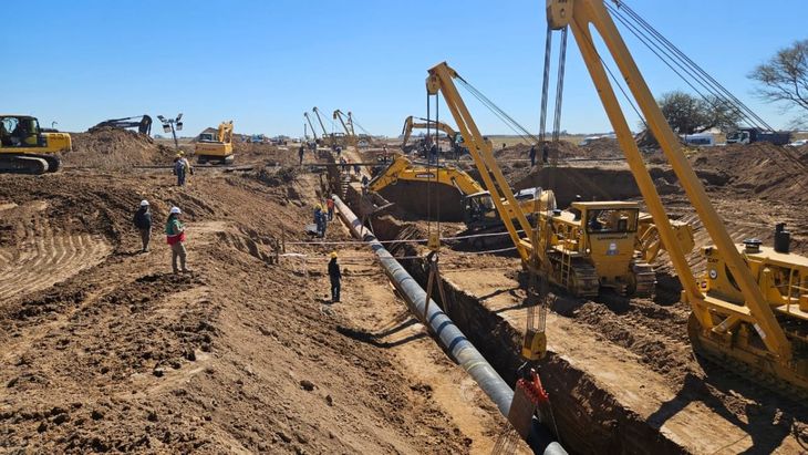 La obra de Reversión del Gasoducto Norte es clave para llevar gas de Vaca Muerta al norte del país.