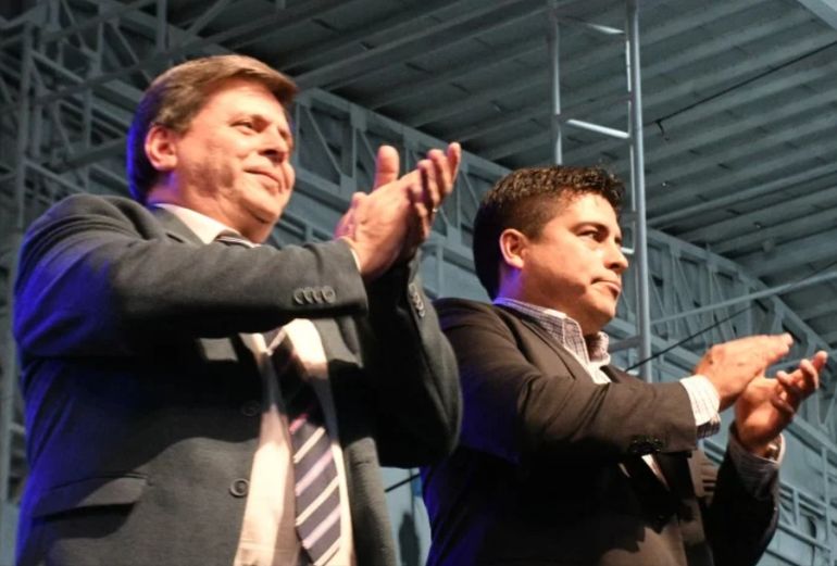 El vicegobernador de Santa Cruz, Fabián Leguizamón, junbto a Claudio Vidal. El vicegobernador de Santa Cruz, Fabián Leguizamón, junbto a Claudio Vidal.