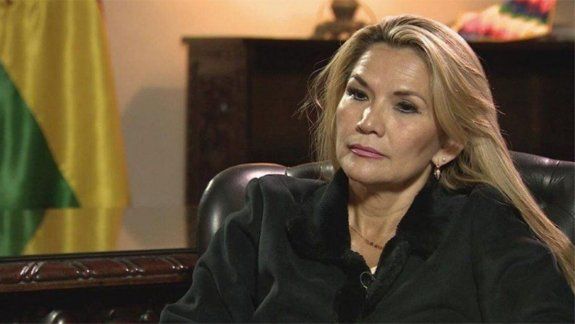 La presidenta de Bolivia