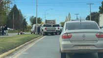caos en el puente de acceso a cipolletti por un choque en cadena en neuquen