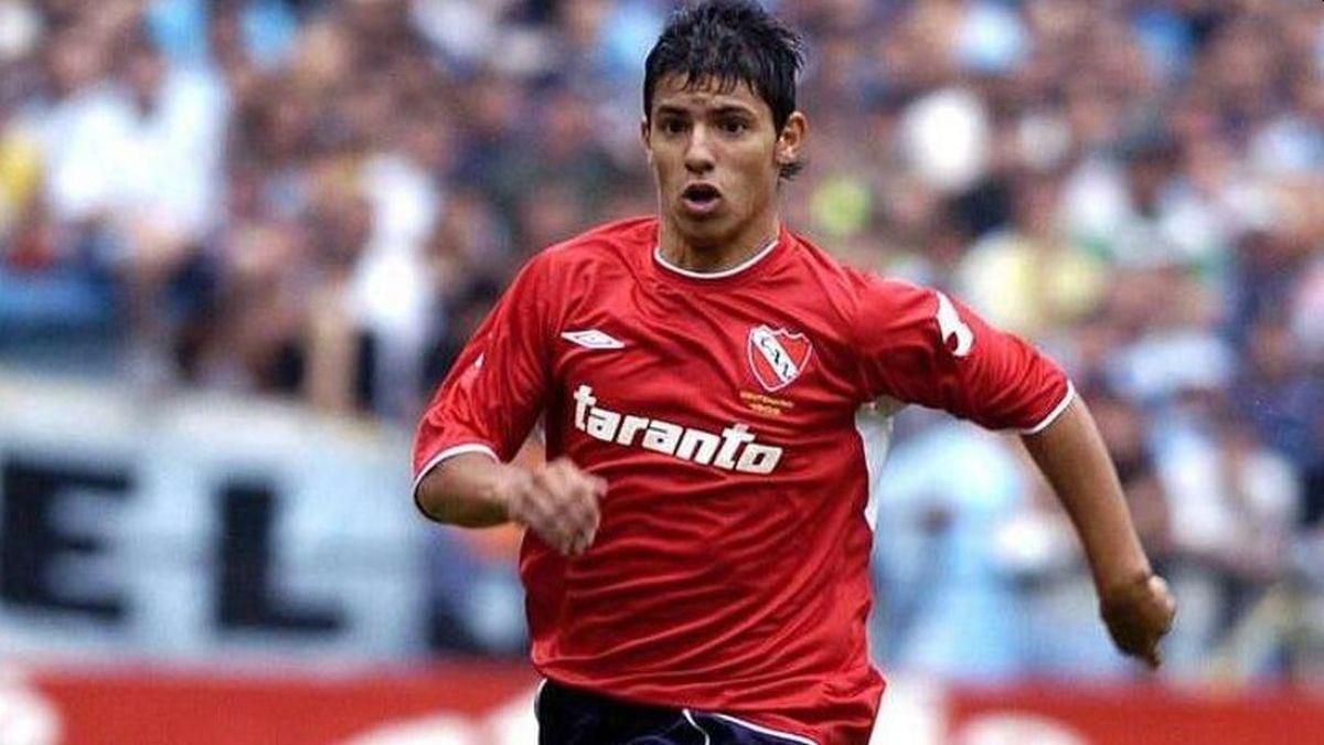 Kun Agüero, durante su paso por Independiente.