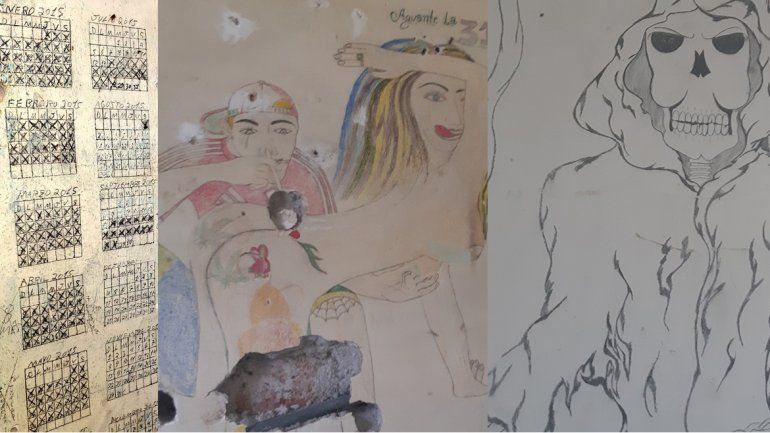 Soledad, violencia y religión: el arte tumbero que aún perdura en las celdas de la U9