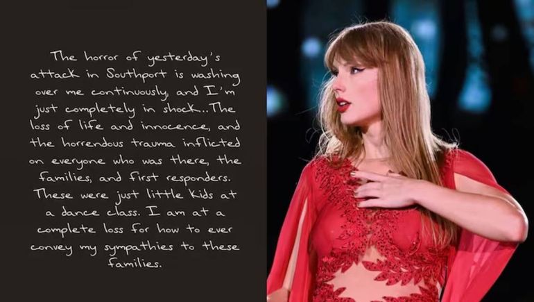 Taylor Swift despidió a las nenas asesinadas en Inglaterra con un sentido mensaje en redes sociales. Foto: Instagram. Taylor Swift despidió a las nenas asesinadas en Inglaterra con un sentido mensaje en redes sociales. Foto: Instagram.