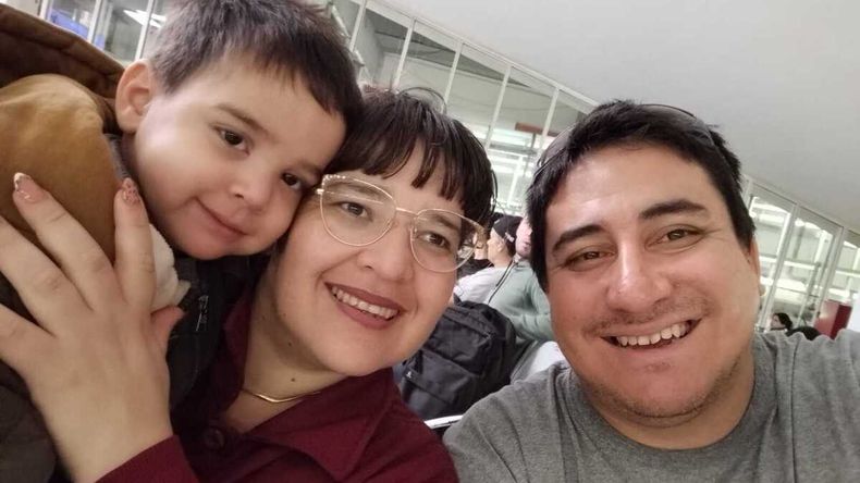 Lionel en su familia.&nbsp;