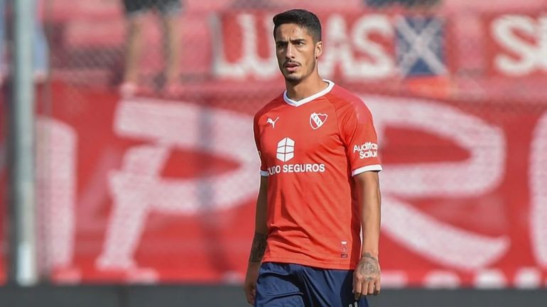 Nicolás Figal en su paso por Independiente Nicolás Figal en su paso por Independiente