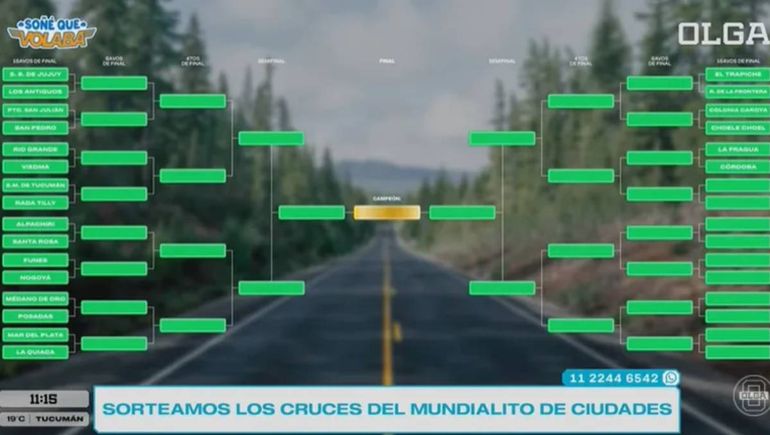 Olga lanzó su propio Mundialito de Ciudades.&nbsp;