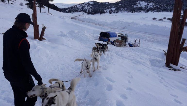 La odisea de ir al súper les llevó tres días a la familia del trineo