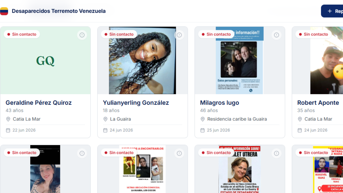 Venezolanos buscan a sus familiares a través de páginas web.