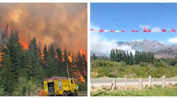 Bomberos de Chubut expresaron sus necesidades en medio de los intensos trabajos para contener el incendio en Epuyén.