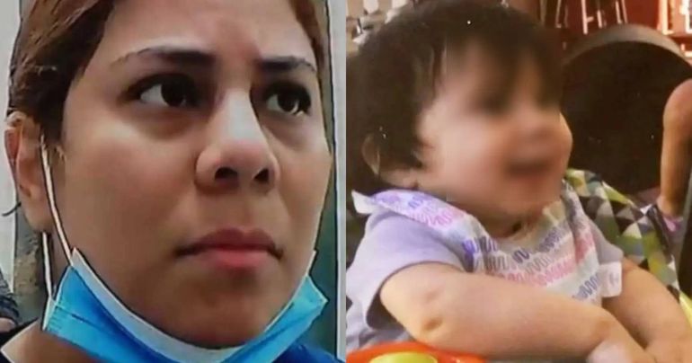 La madre de la beba quedó detenida. La madre de la beba quedó detenida.