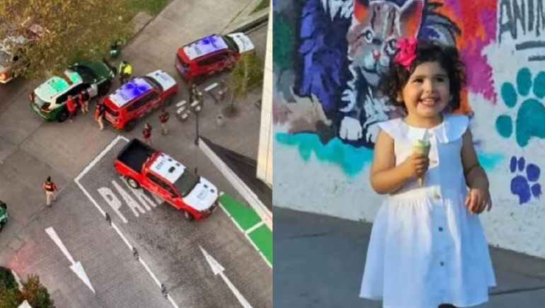 La nena murió mientras estaba de visita en el departamento de su padre en Chile.