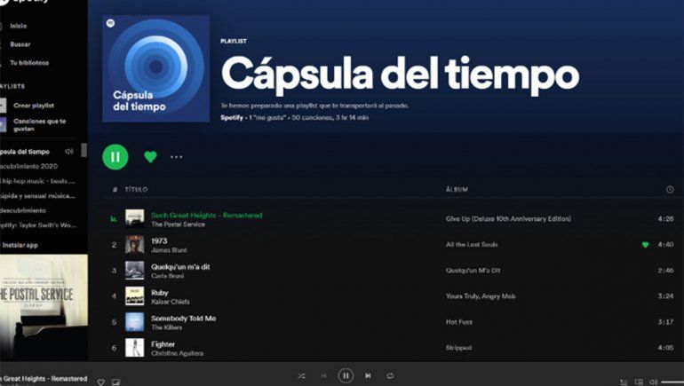 Cápsula del tiempo, una playlist con música de décadas pasadas