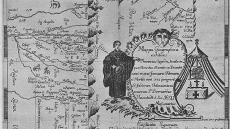 Un documento histórico: el mapa de la región realizado durante la expedición que comenzó hace 264 años