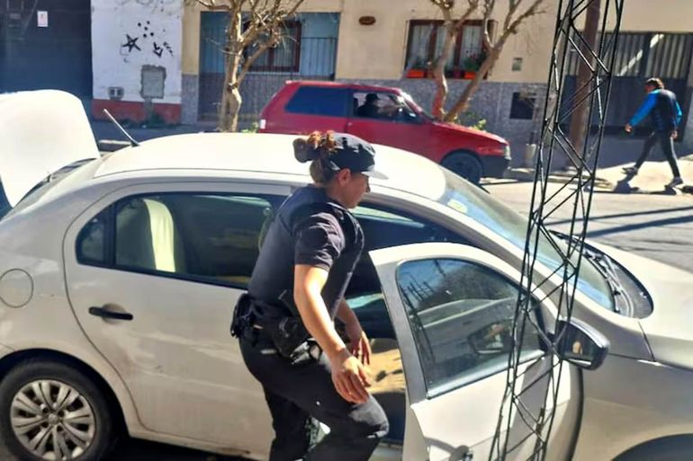 El auto de un remisero