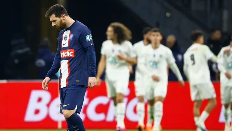 Messi y el PSG se quedaron sin la Copa de Francia
