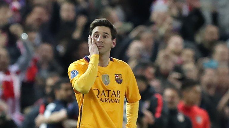 El lamento de Messi. El astro argentino no apareció y el Barça lo sintió.&nbsp;