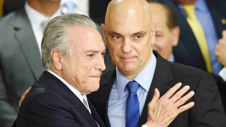 Michel Temer y su ministro de Justicia